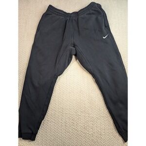 Nike Mens XL Black Fleece Sweatpants Joggers with Pockets Sportswear